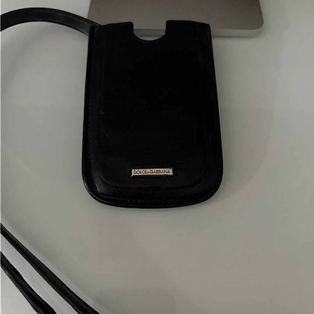 DOLCE & GABBANA Leather Phone Case Lanyard